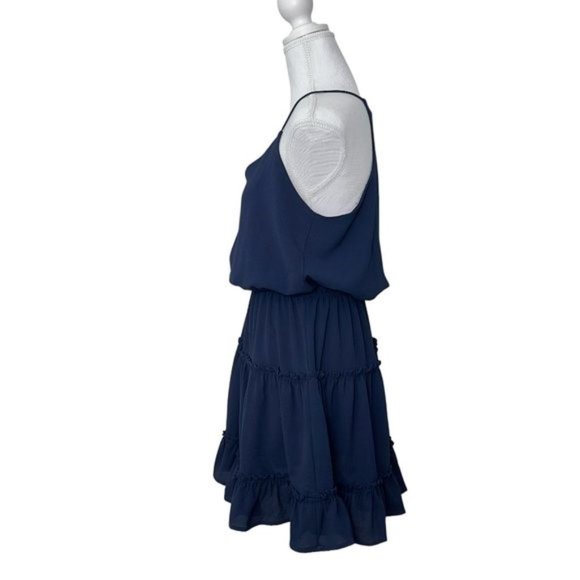 VICI Karty Ruffle Tiered Dress - Navy - Small NEW - Picture 5 of 8